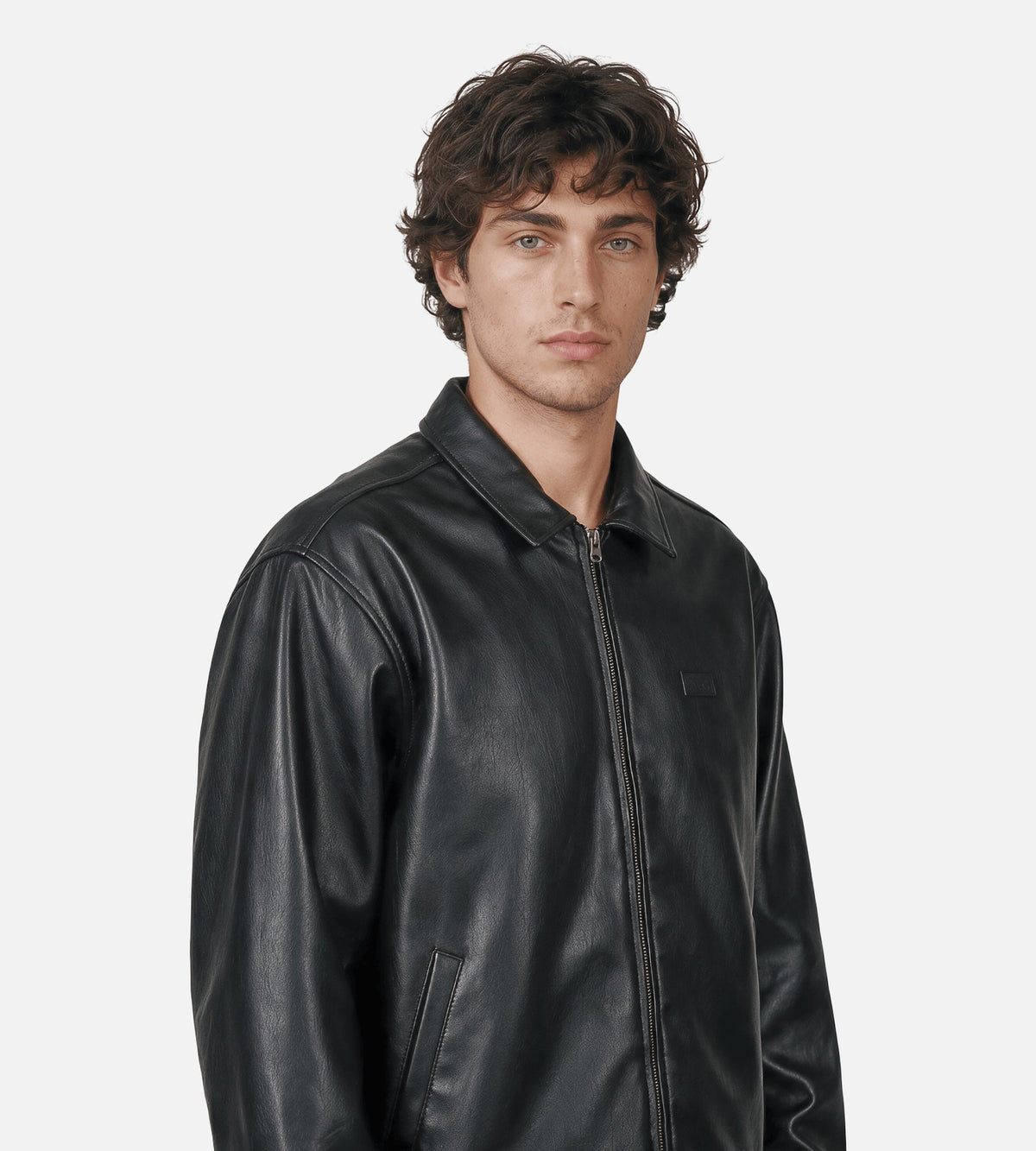 Obey Workman PU Jacket Black