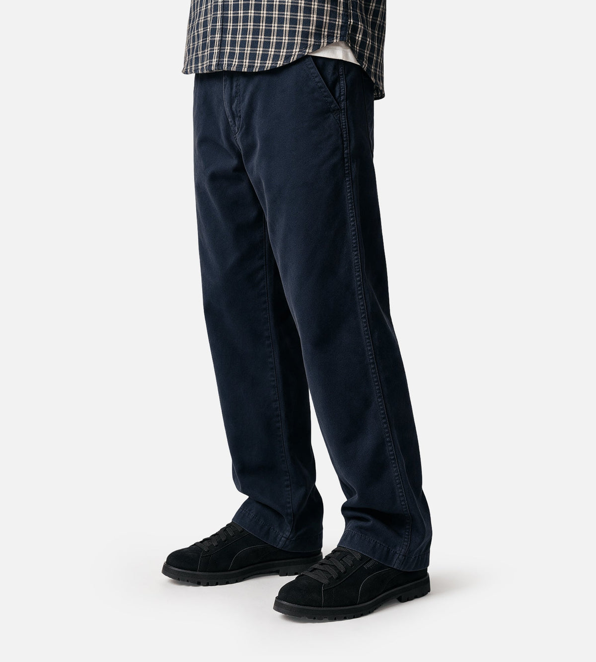 Norse Projects Vivestad Broken Twill Wide Chino Dark Navy