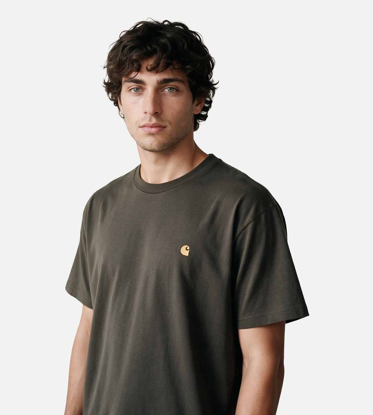 Carhartt WIP Chase T-shirt Shungite Gold