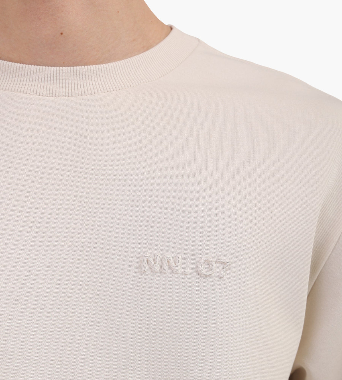 NN.07 Nat Logo Tee 3457 Ivory