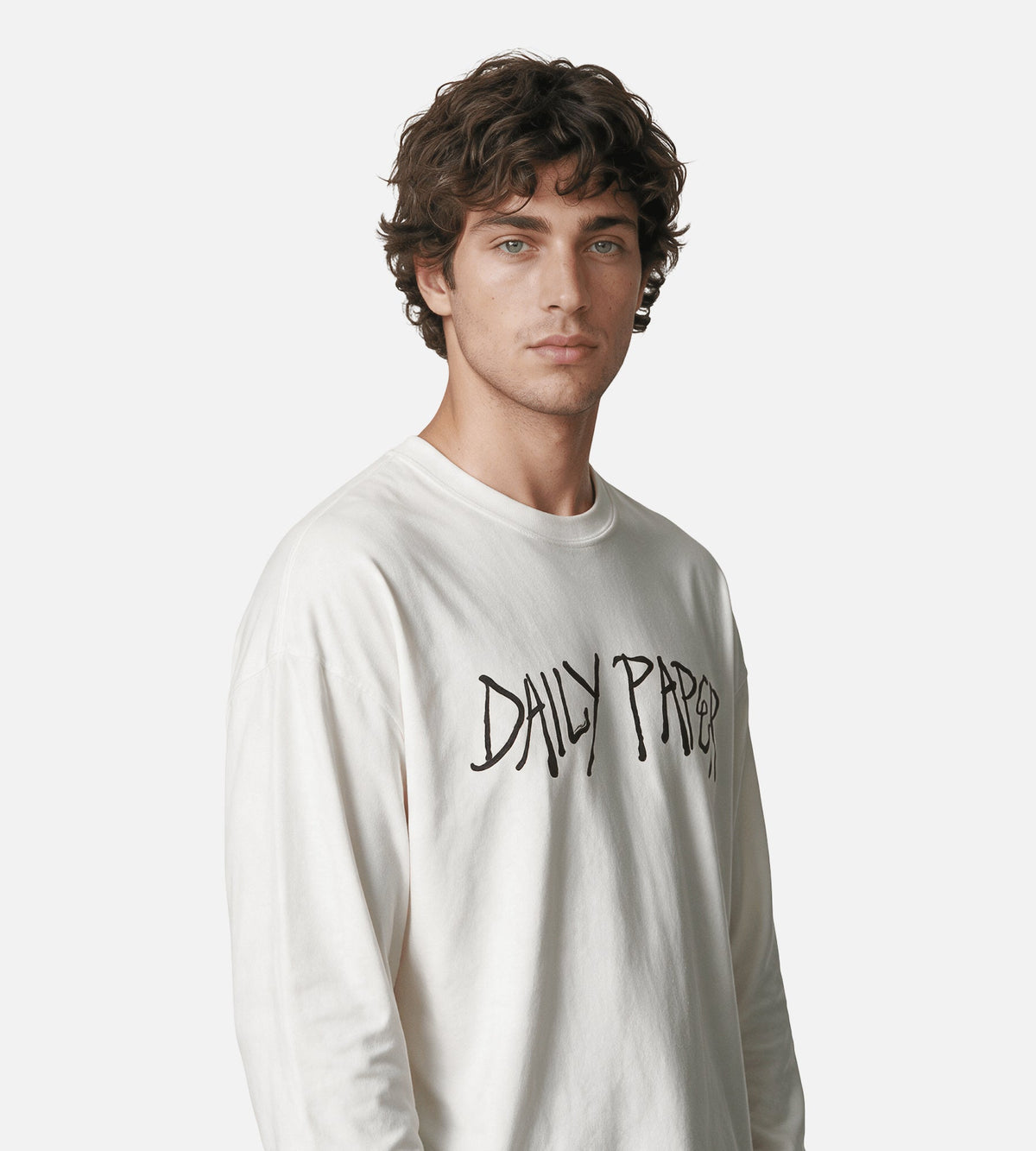 Daily Paper Scribble Longsleeve White