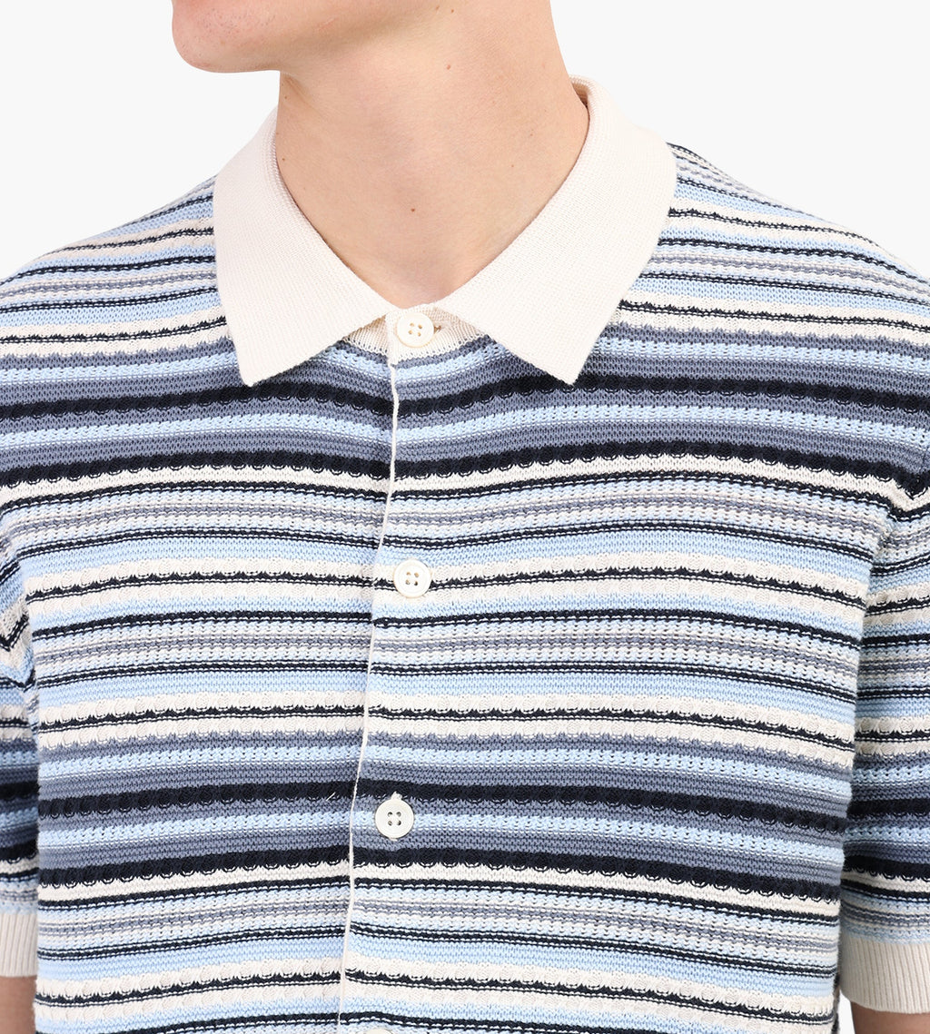 NN.07 Nolan Polo Cardigan 60019 Navy Multi
