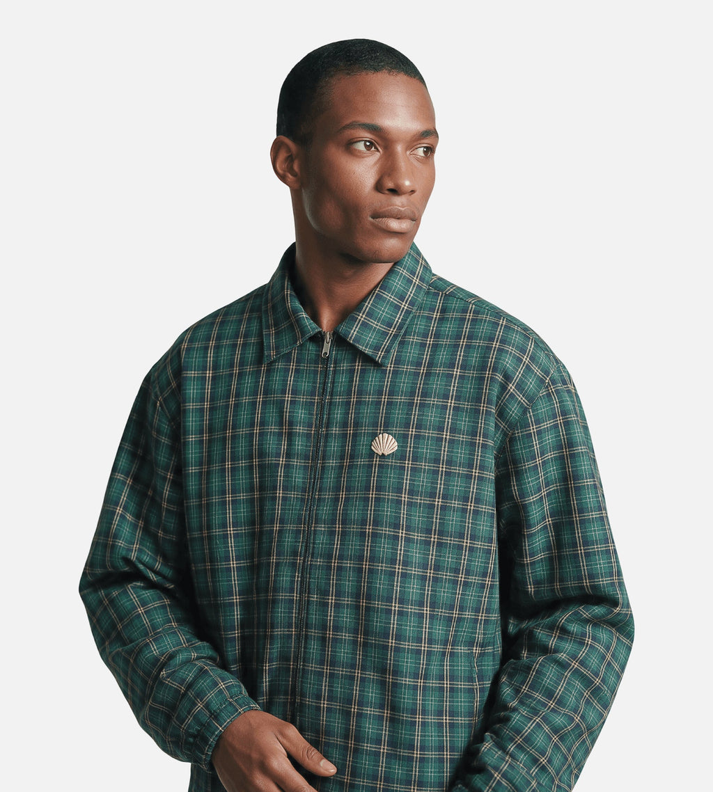 New Amsterdam Surf Association Coach Jacket Green Check