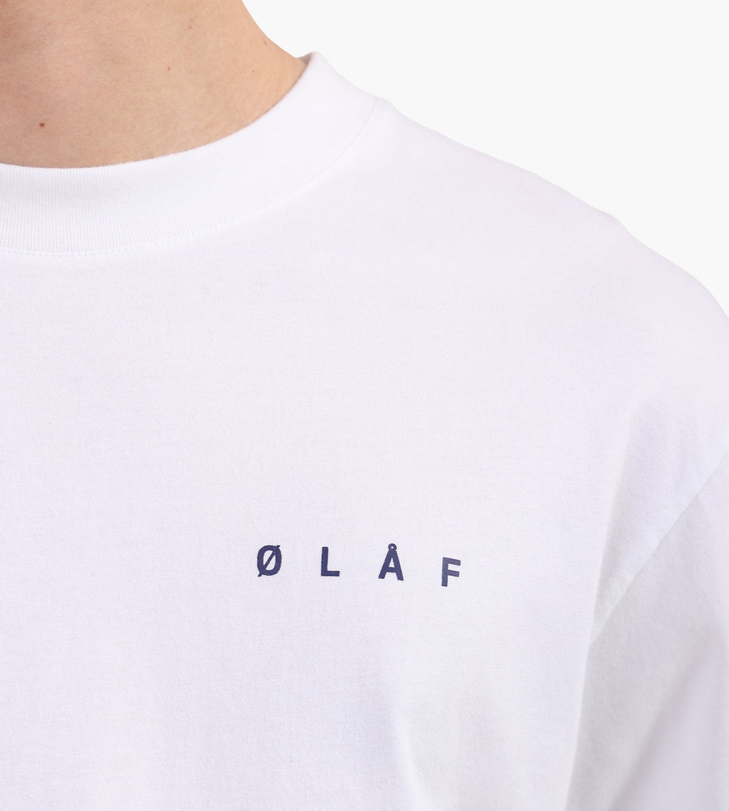 OLAF Dotted Face Tee Optical White