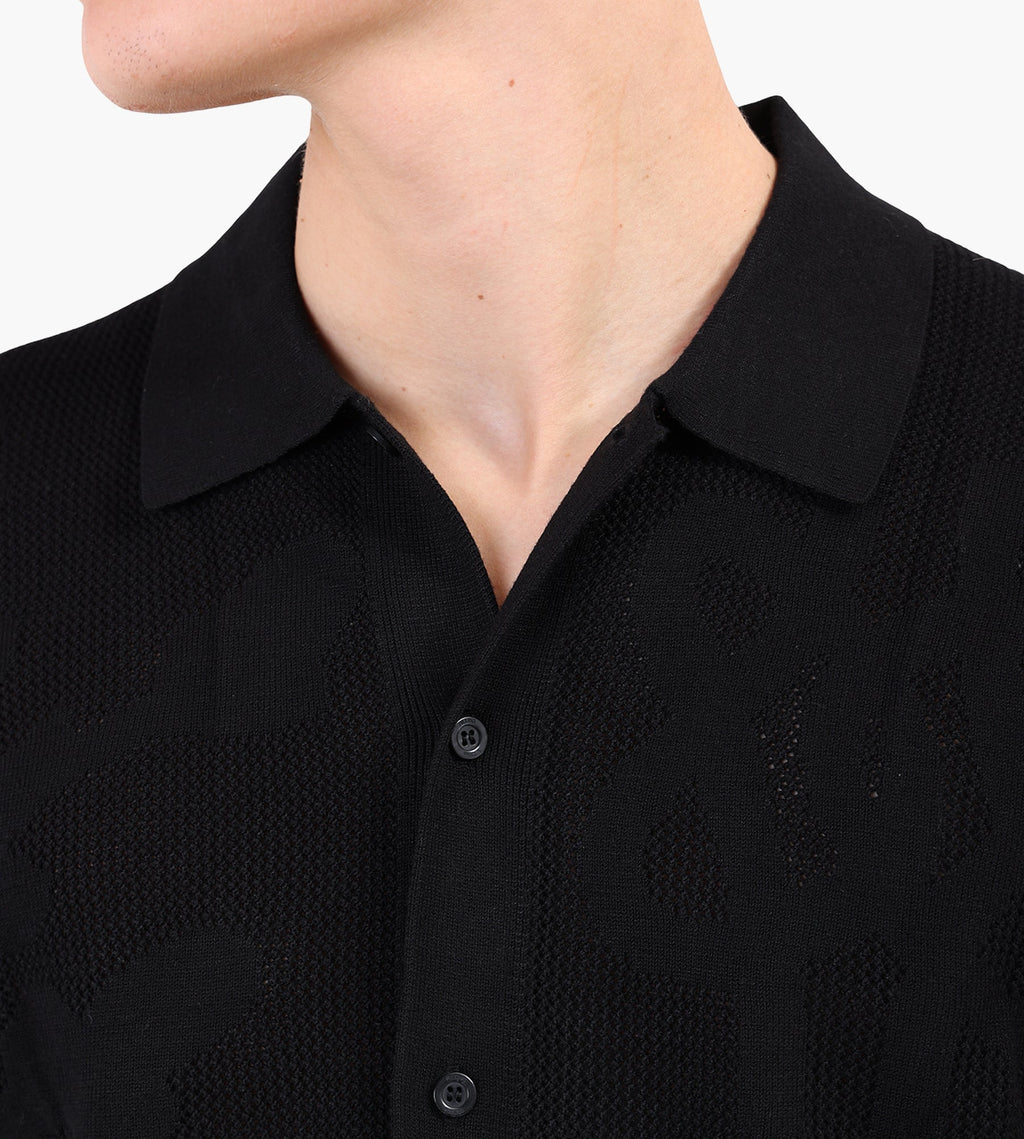 Filling Pieces Knit Longsleeve Breaking Bread Black