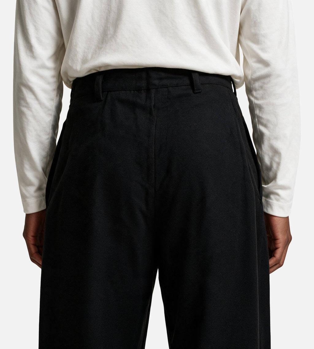 Arte Antwerp Wool Pleated Gallery Pants Black