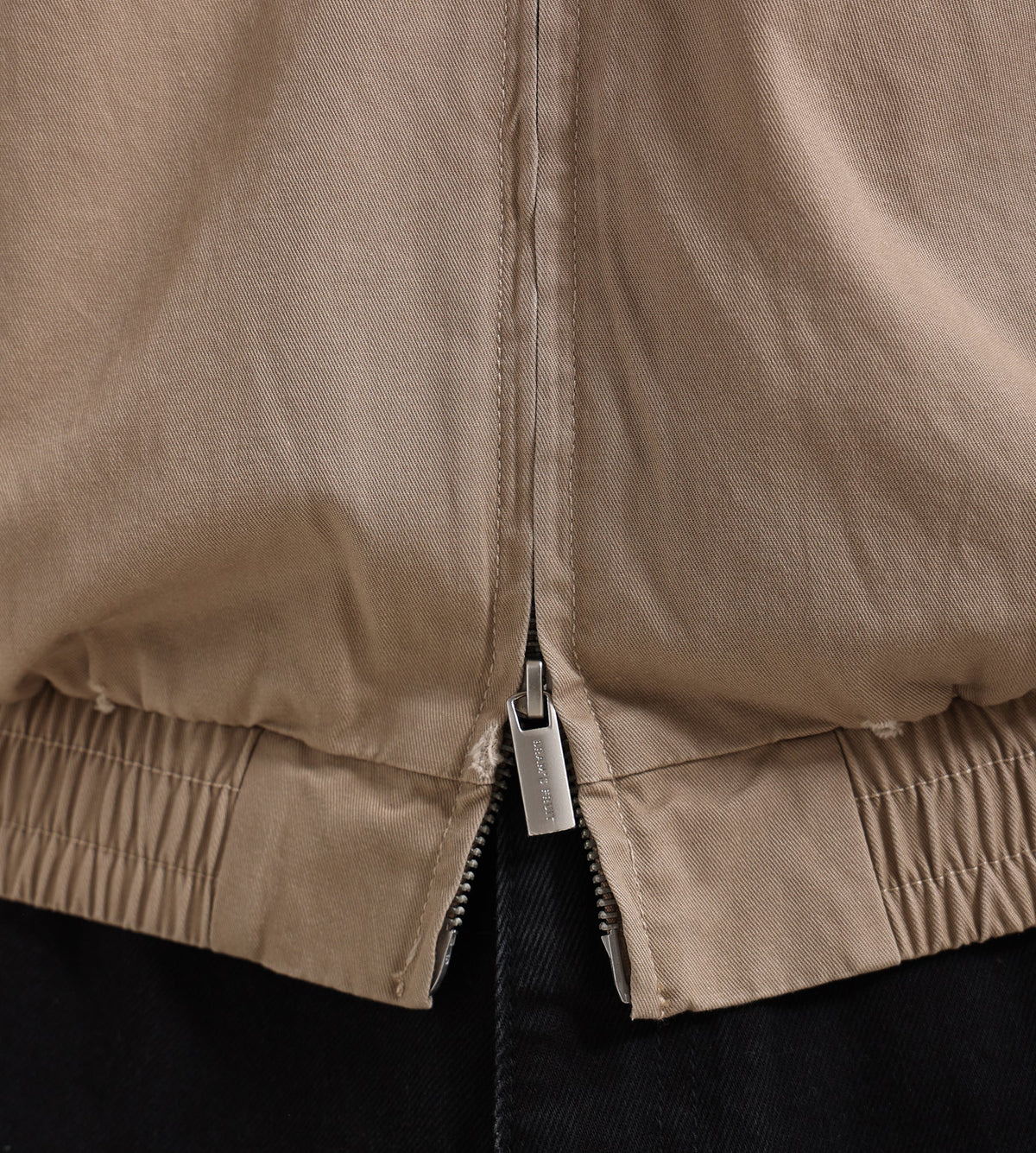 Bram's Fruit Script Logo Distressed Jacket Sand