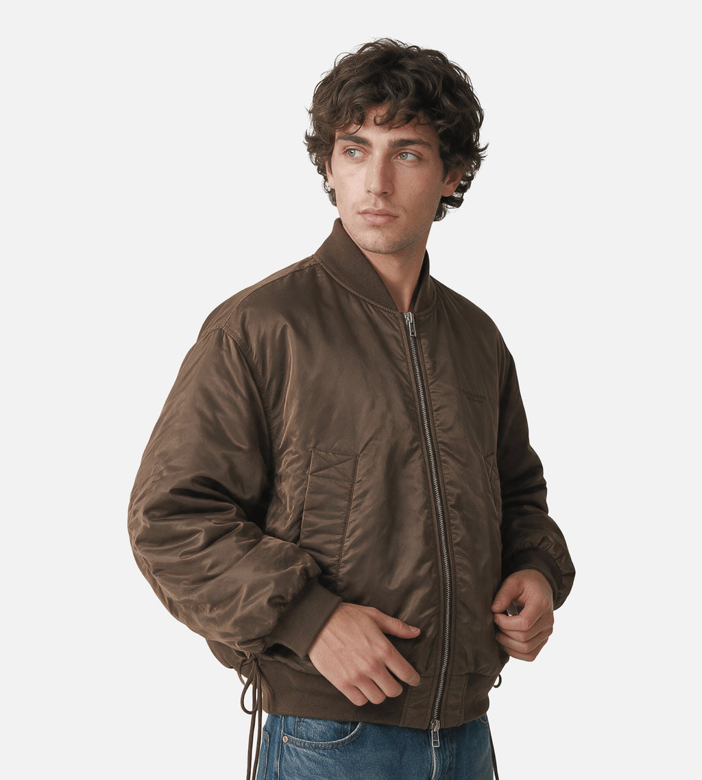 New Amsterdam Surf Association Reversible Bomber Jacket Brown Sea Blue