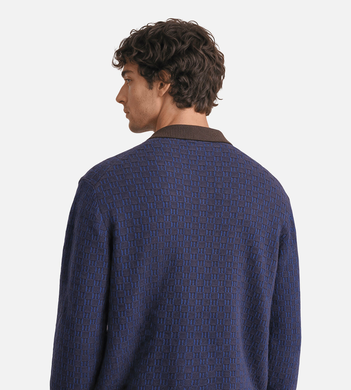 NN.07 Thor Polo Cardigan 60004 Deep Truffle