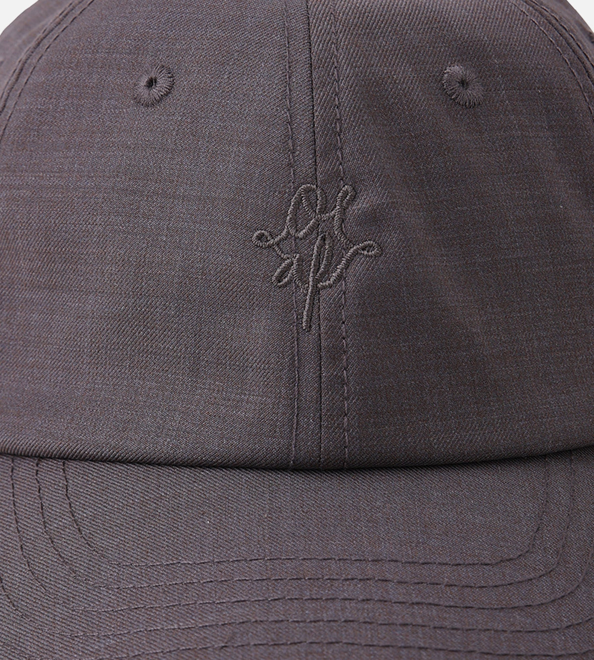 OLAF Wool Monogram Cap Chocolatechip