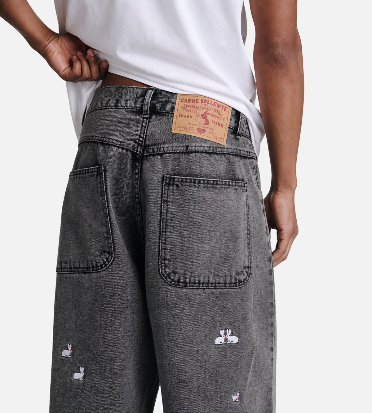 Carne Bollente A Billionhare Jeans Black Denim