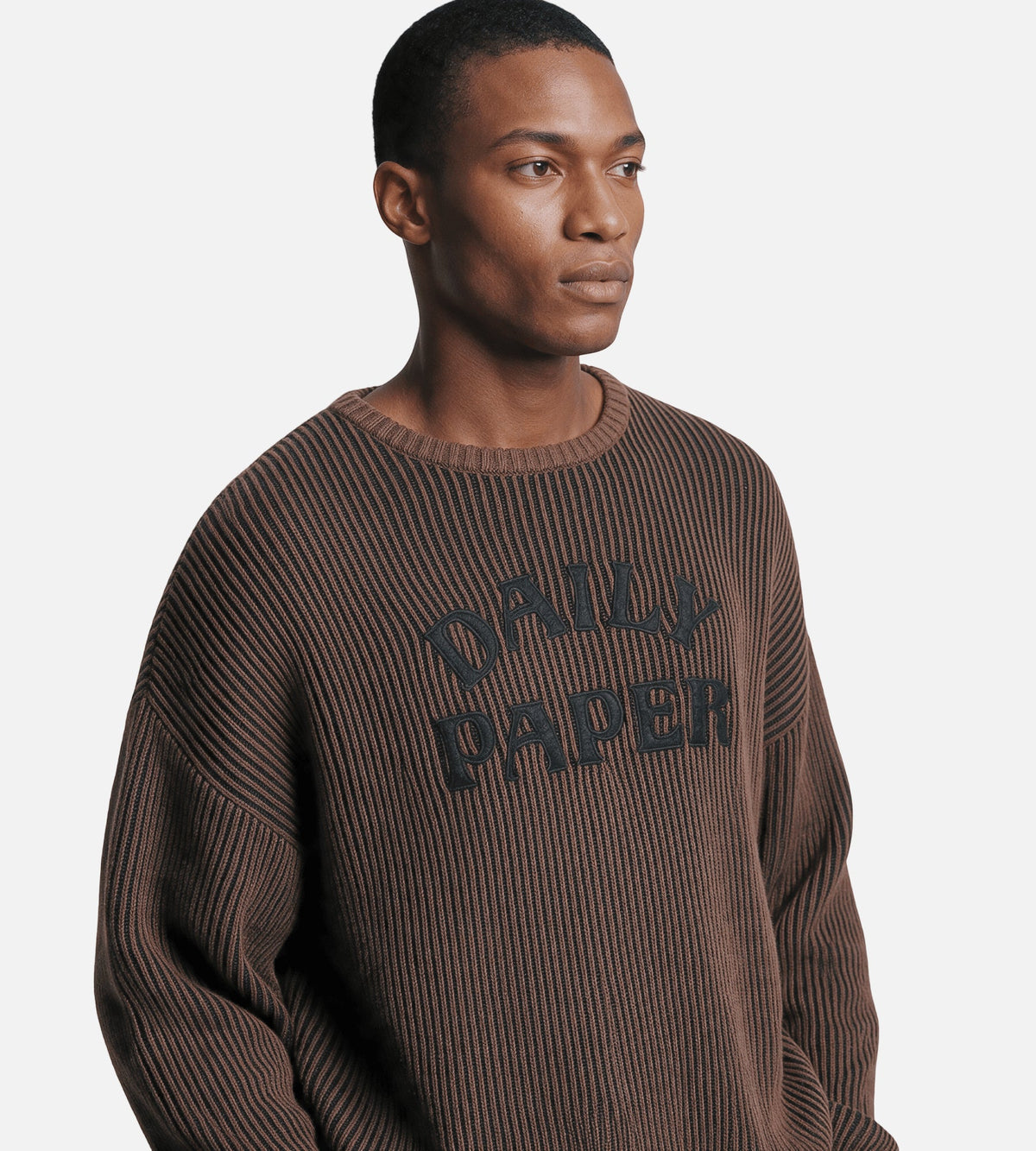Daily Paper Dias Stacked Rib Knit Sweater Mole