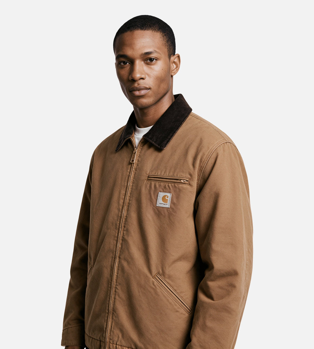 Carhartt WIP OG Detroit Jacket Wip H Brown Tobacco Stone Canvas