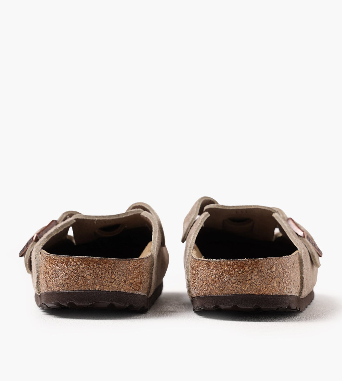 Birkenstock Boston Soft Footbed Suede Leather Taupe