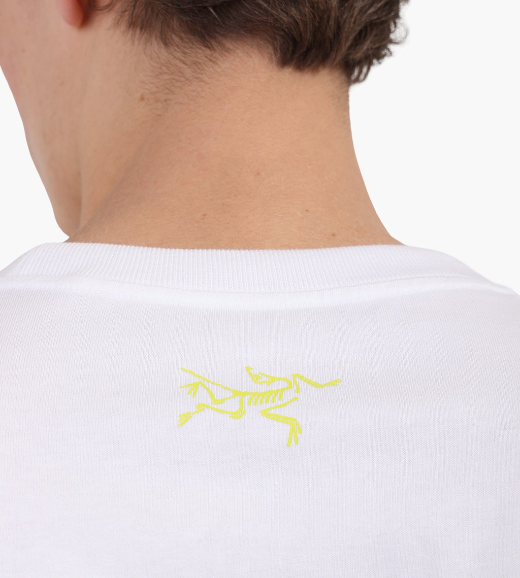 Arc'teryx Kragg Cotton Lithographica SS Tee M White Light