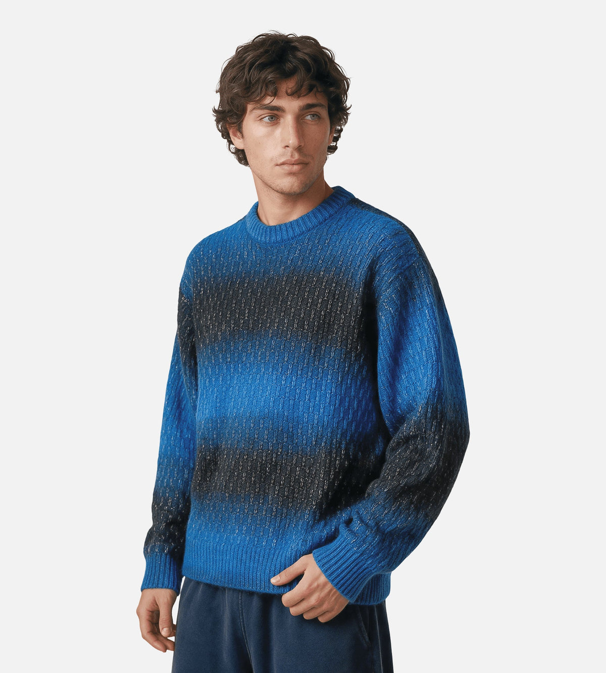 Obey Haze Gradient Sweater Blue Multi