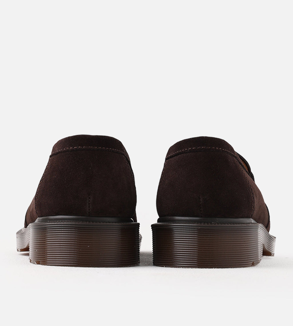 Dr. Martens Delapre Penny Loafer Brindle Brown Repello Calf Suede Mb