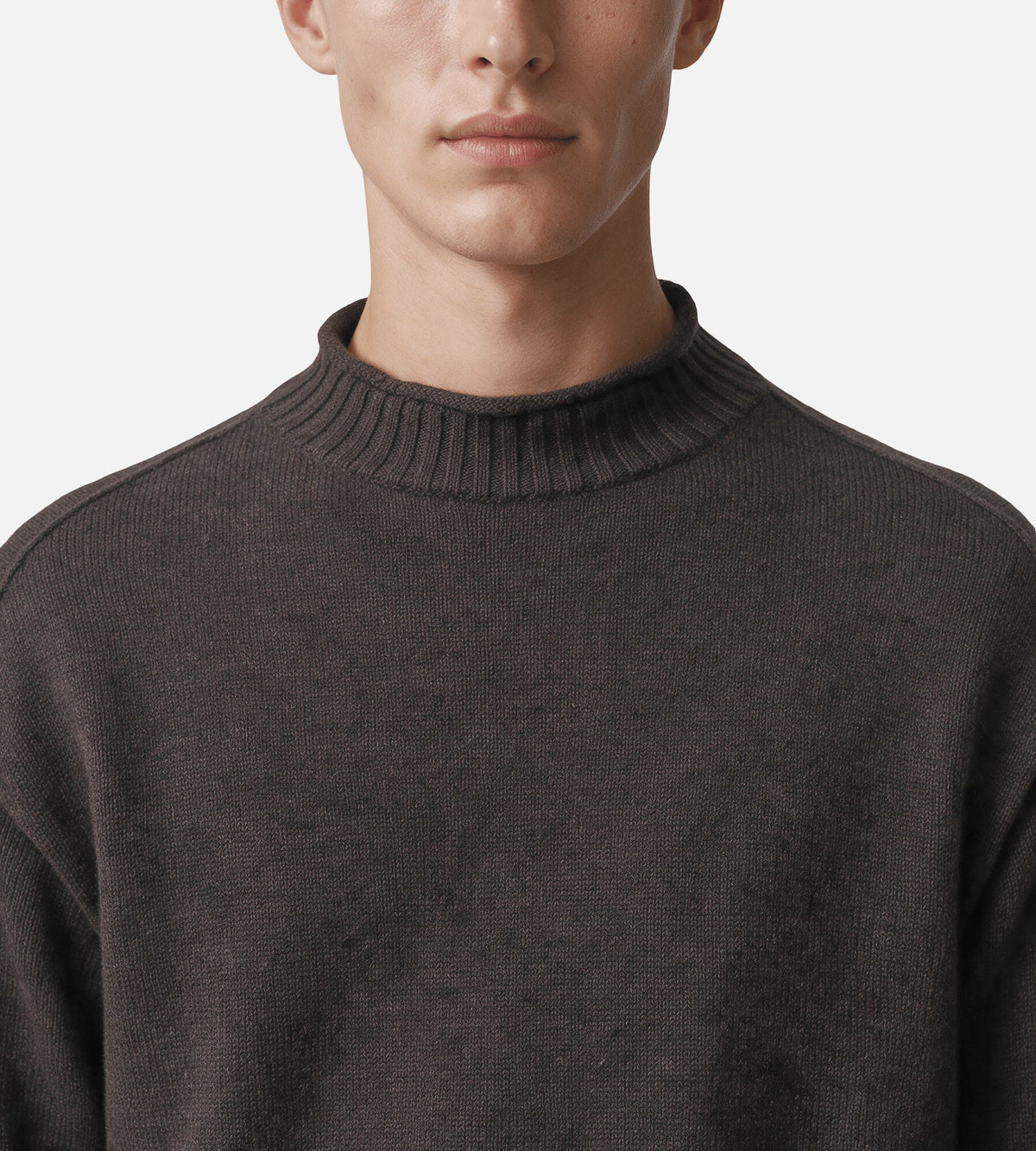 Norse Projects Sagvatnet Wool Roll Neck Sweater Delicioso Brown