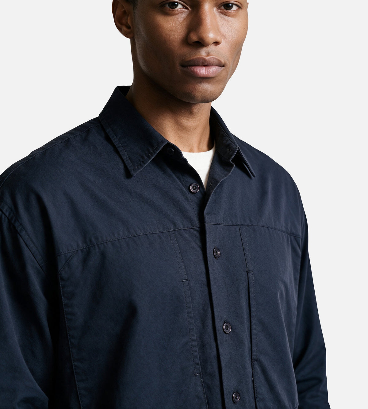 Observe Panel Pocket Shirt Navy