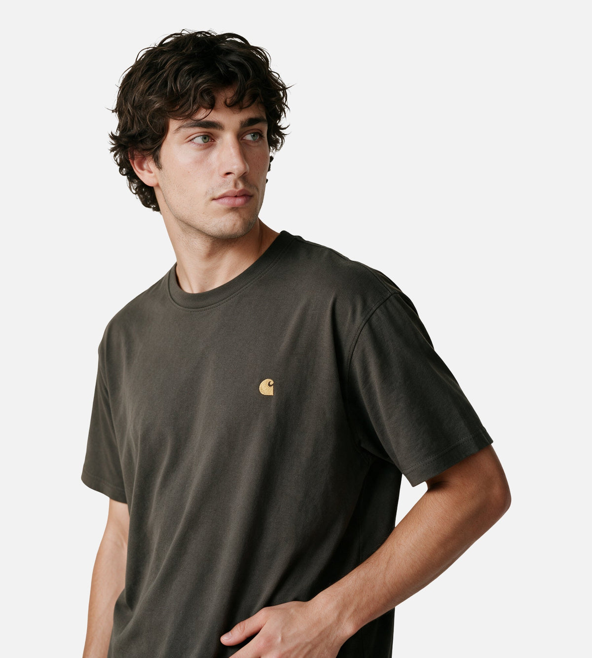 Carhartt WIP Chase T-shirt Shungite Gold