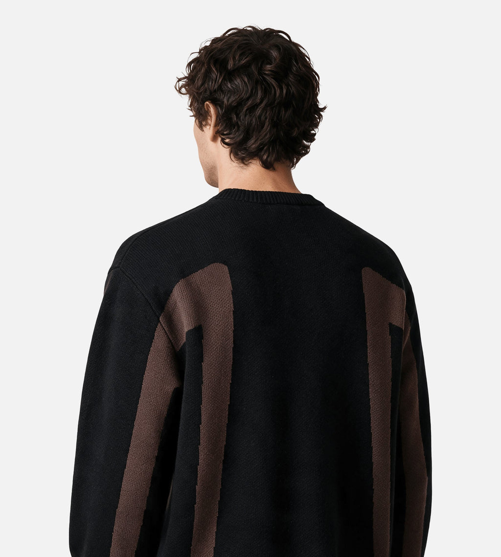Obey Brann Sweater Digital Black Multi