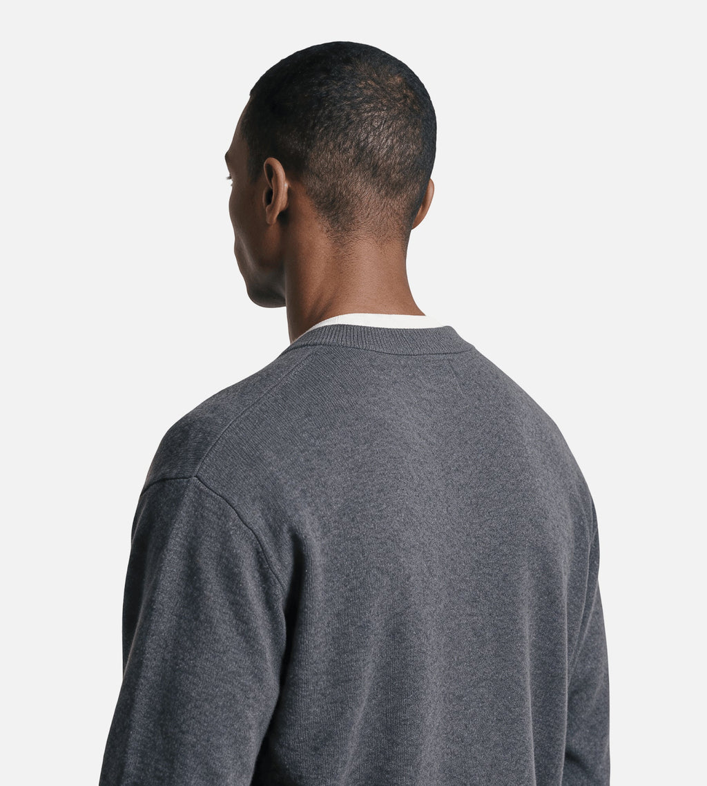 NN.07 Jasper Crew Cardigan 60062 Charcoal Mist