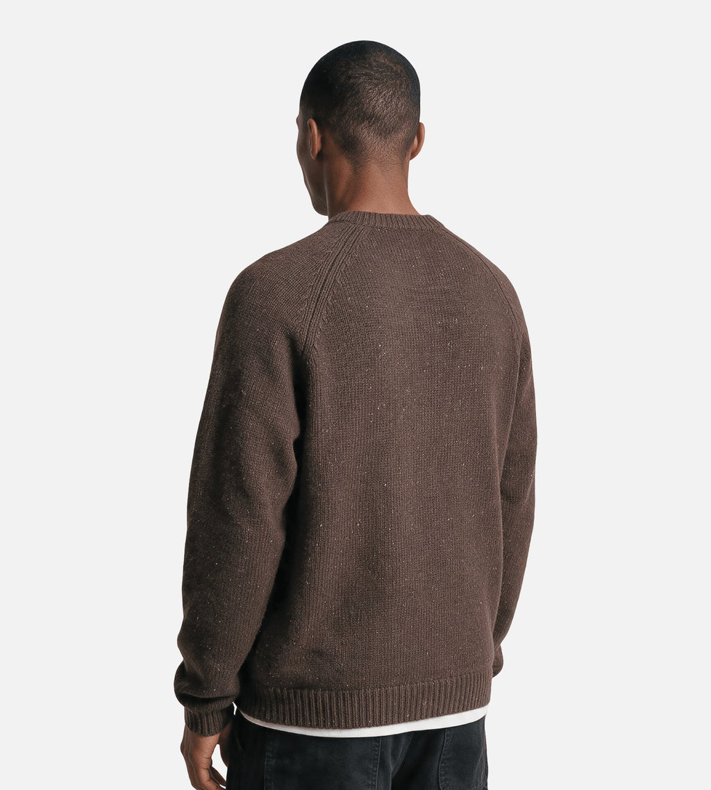 Carhartt WIP Anglistic Sweaterer Speckled Tobacco