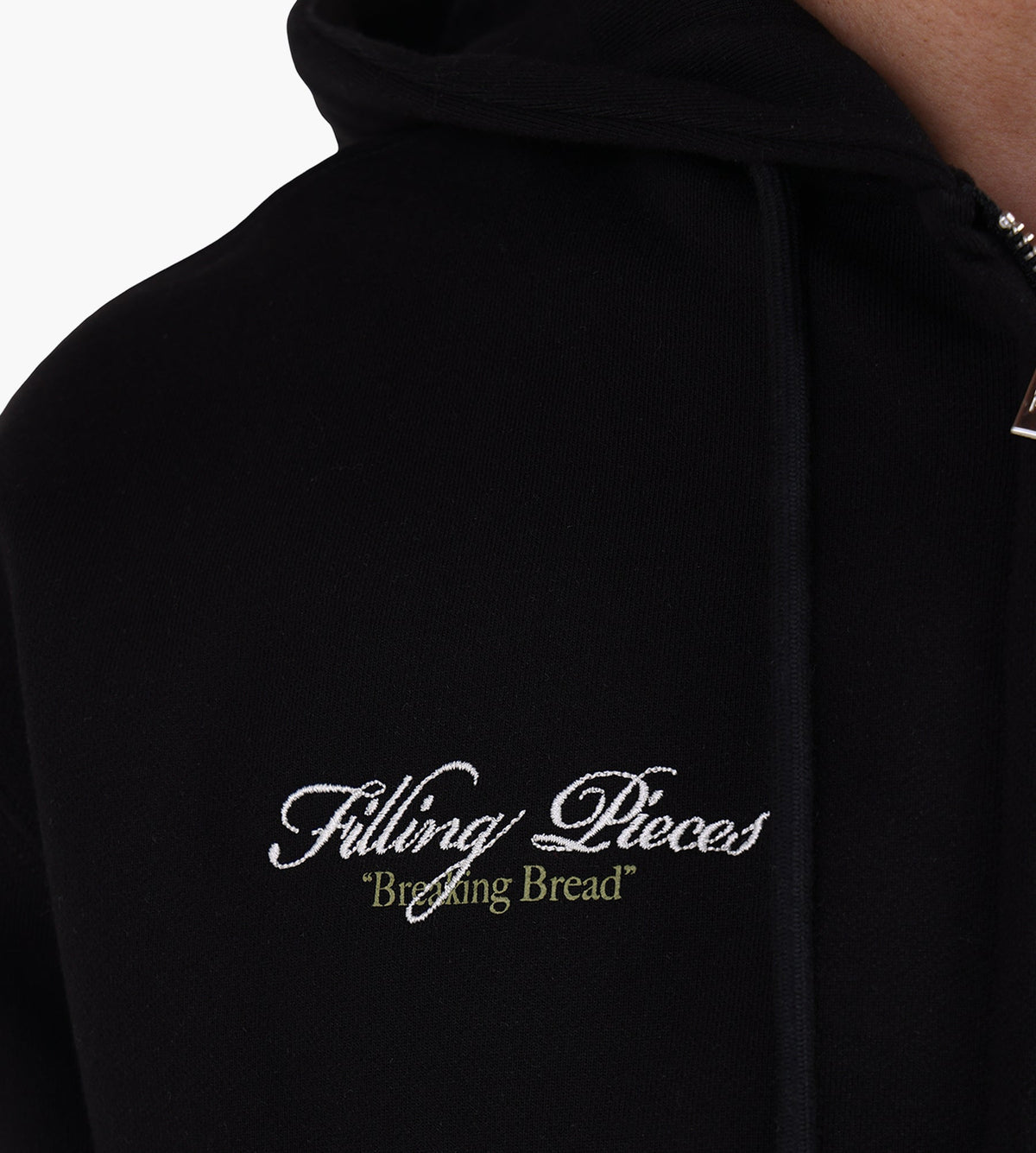 Filling Pieces Zip Hoodie Zucchini Black