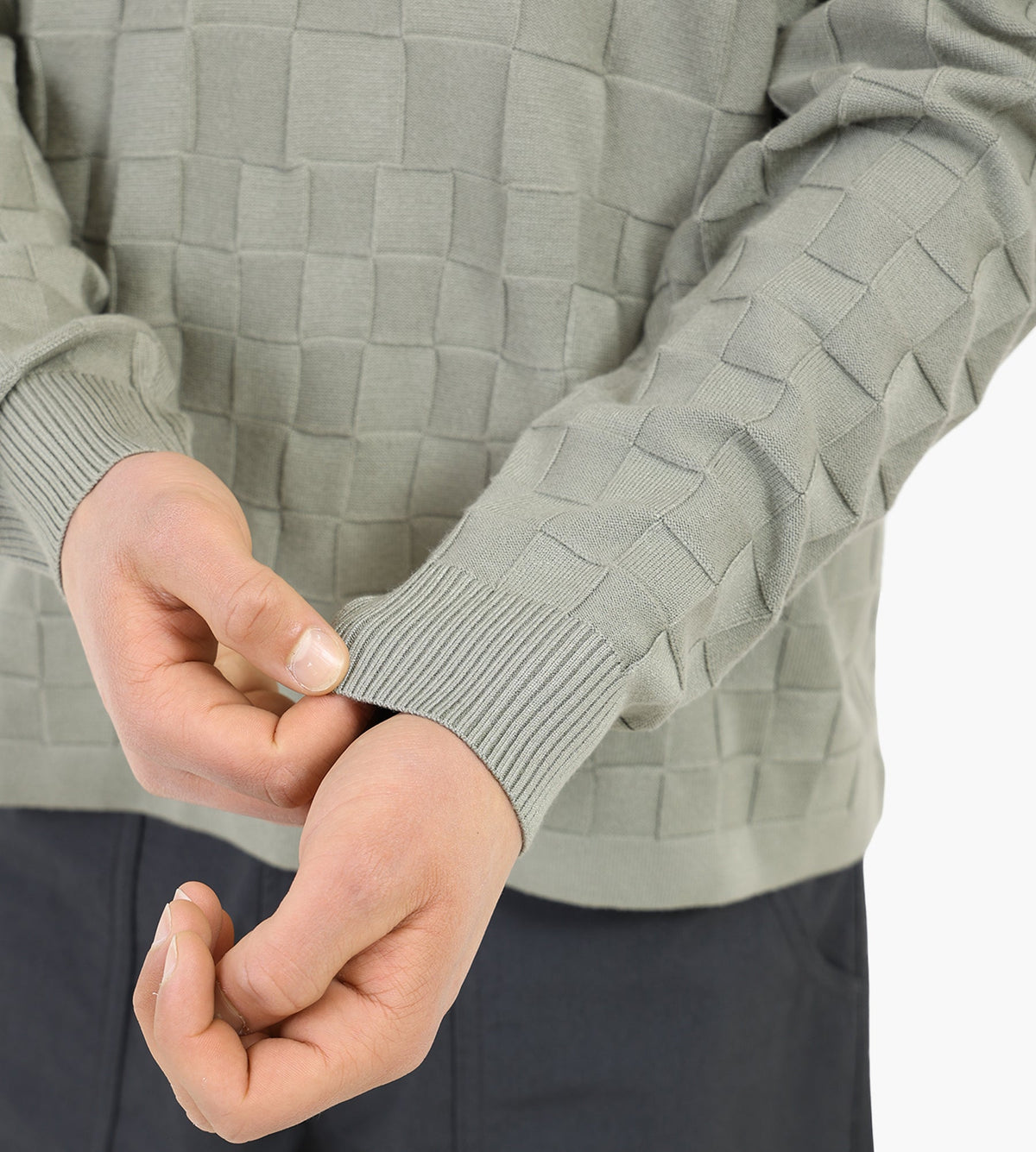 Filling Pieces Knit Shirt Rugby Tea