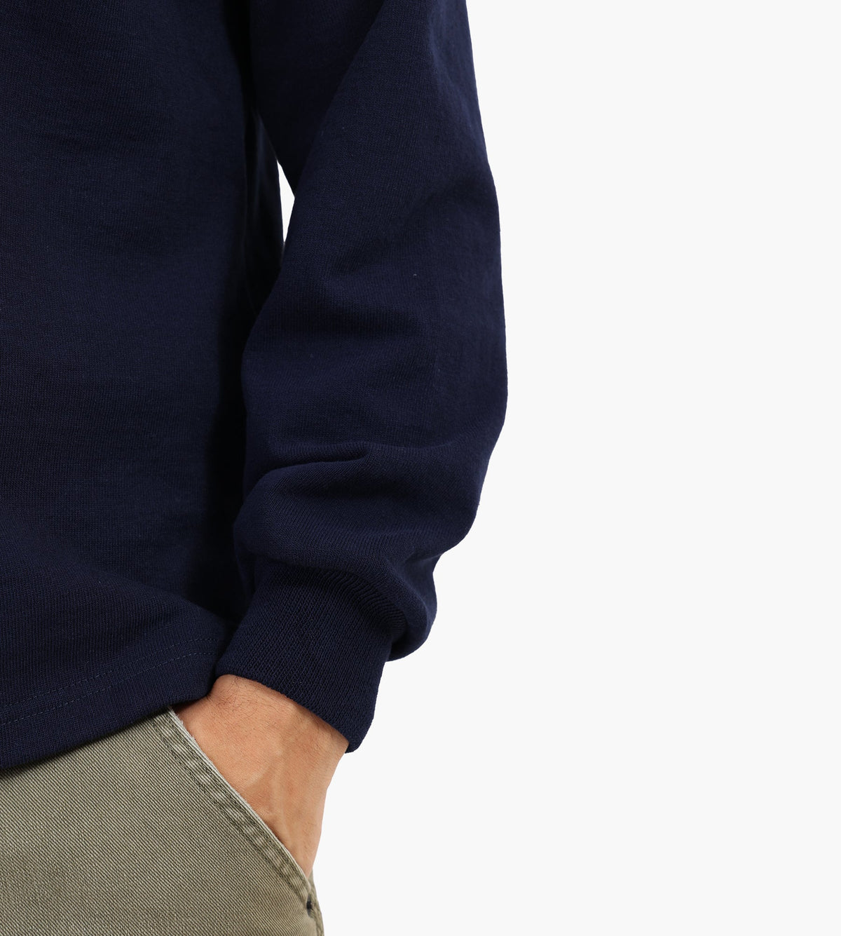 Café-Mountain Quarter Zip Heavy Sweat Navy