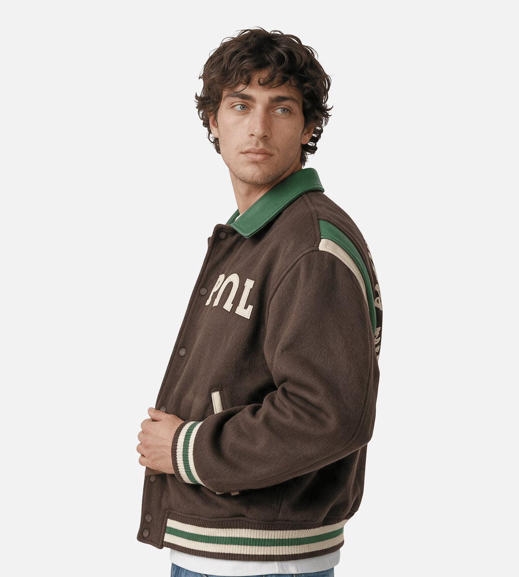 PAL Sporting Goods Ranch Varsity Jacket Mahogany
