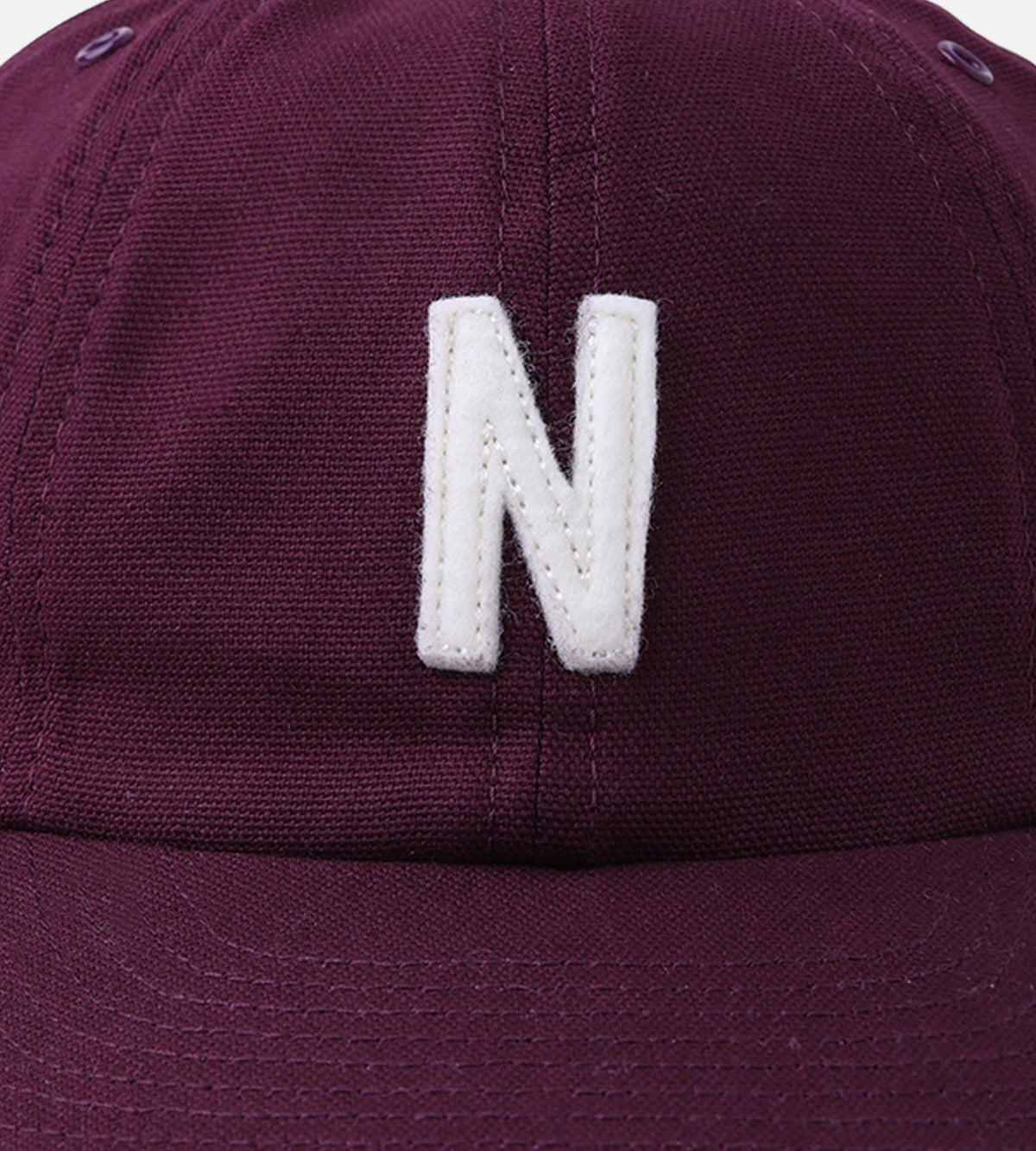 Norse Projects Light Canvas Felt N 8 Panel Cap Mahogany
