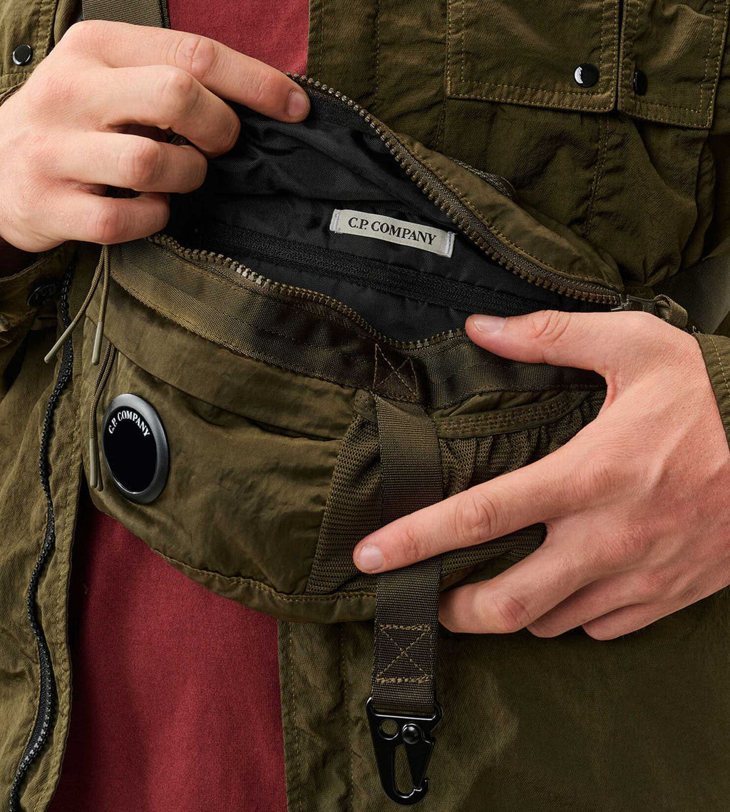 C.P. Company Nylon B Lens Mini Waist Bag Ivy Green