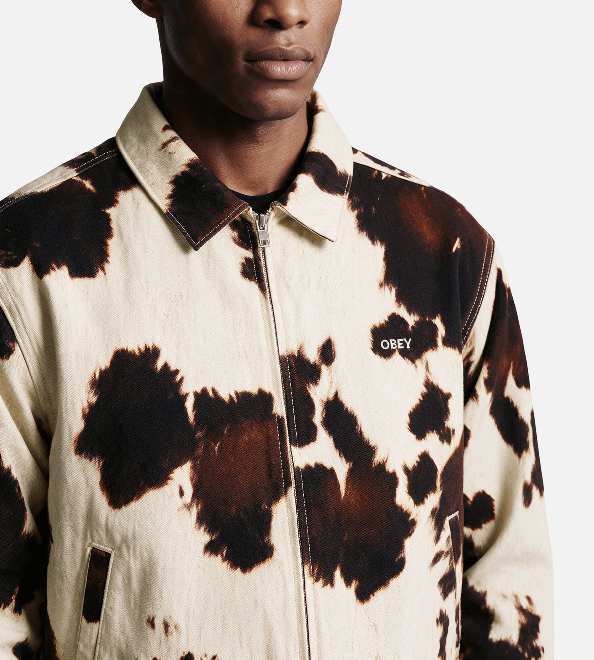 Obey Workshop Jacket Cow Print