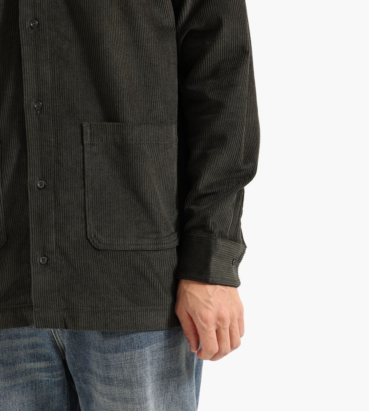 Baskèts Corduroy Shirt Moss Green