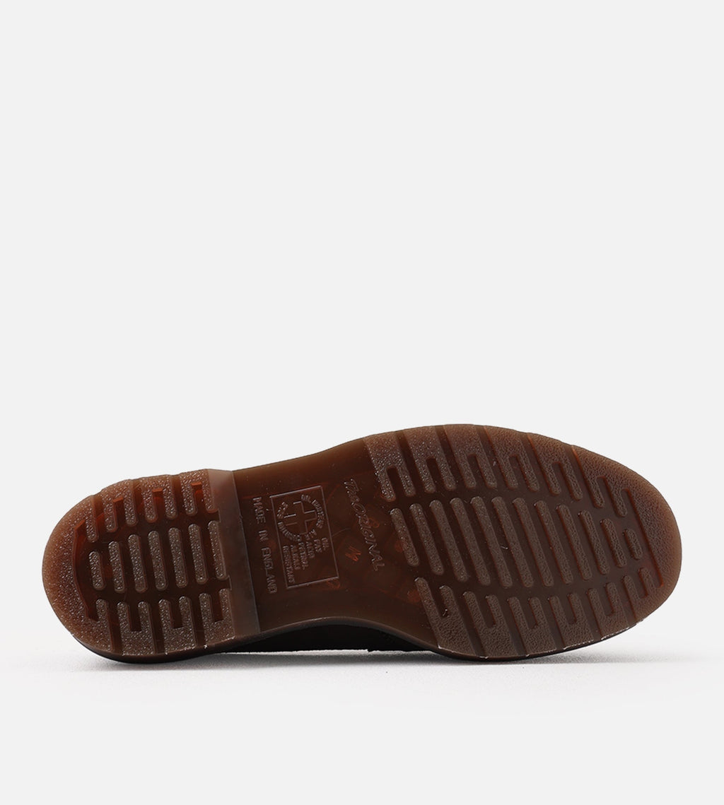 Dr. Martens Delapre Penny Loafer Brindle Brown Repello Calf Suede Mb