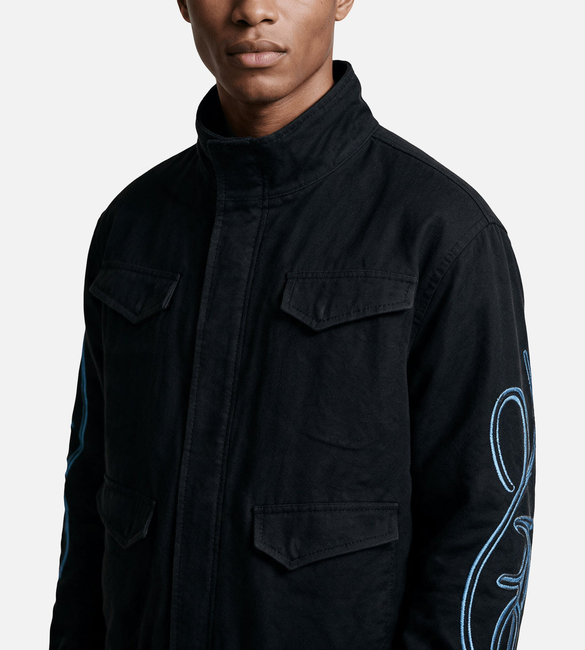 Arte Antwerp Swirl Utility Jacket Black