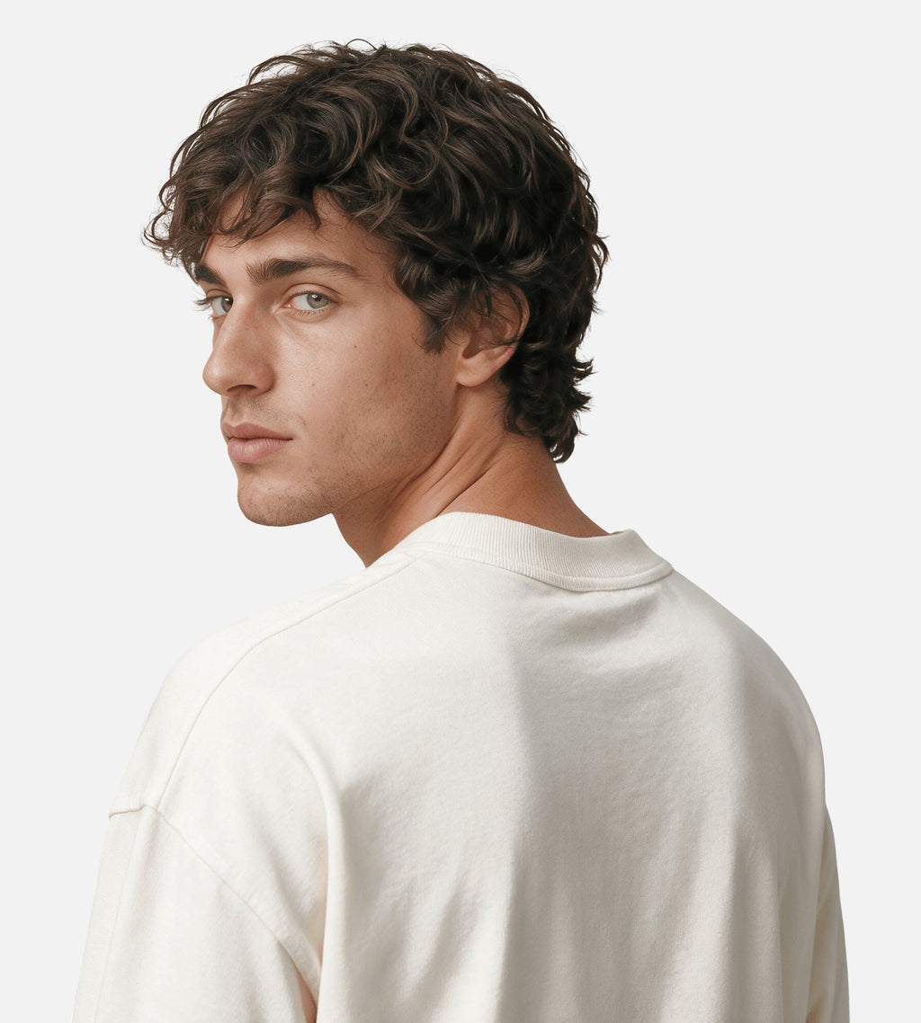 Norse Projects Isefjord Compact Cotton Longsleeve Ecru