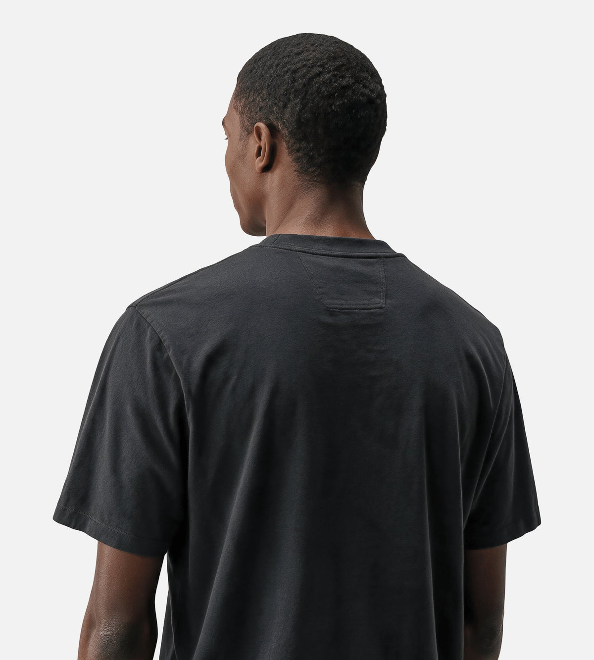 C.P. Company 30/1 Jersey Vertical Logo T-Shirt Raven