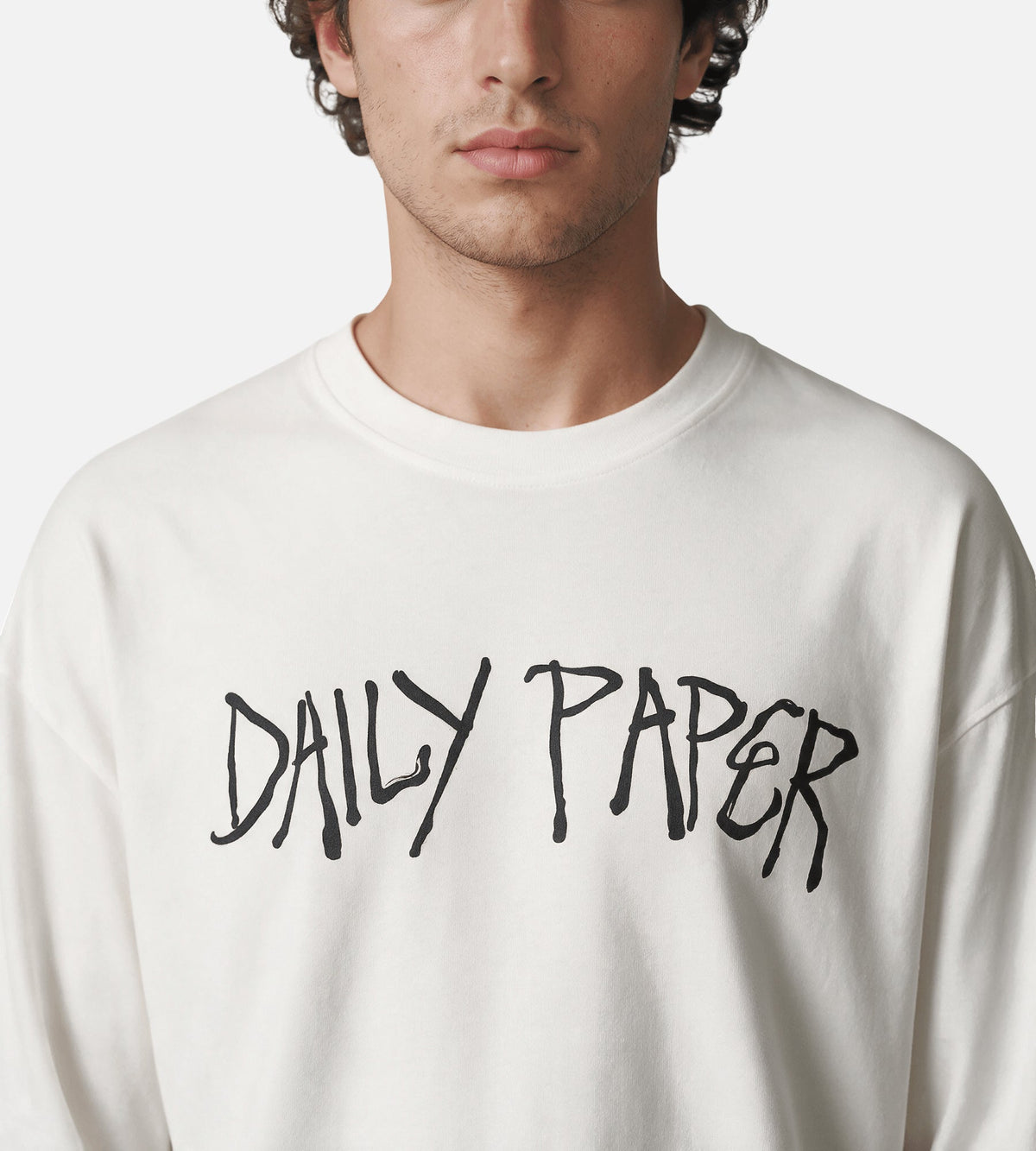 Daily Paper Scribble Longsleeve White