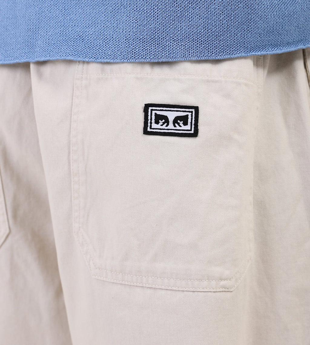 Obey Theo Easy Pant Birch Faded Wash