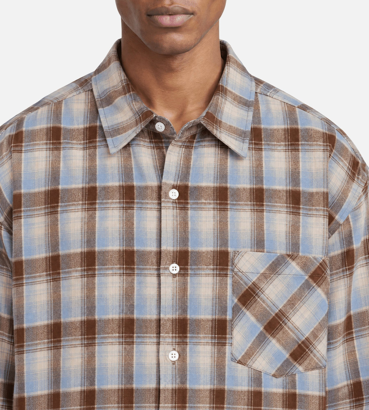 Libertine-Libertine Record 3704 Shirt Ice Blue Check