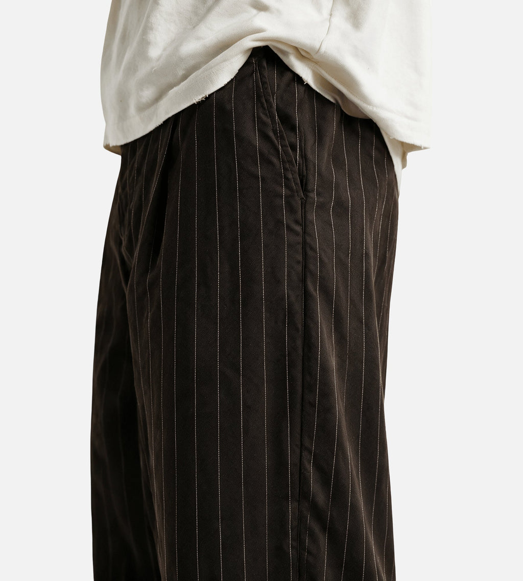 Obey Dean Stripe Pleated Pant Carbon Pinstripe