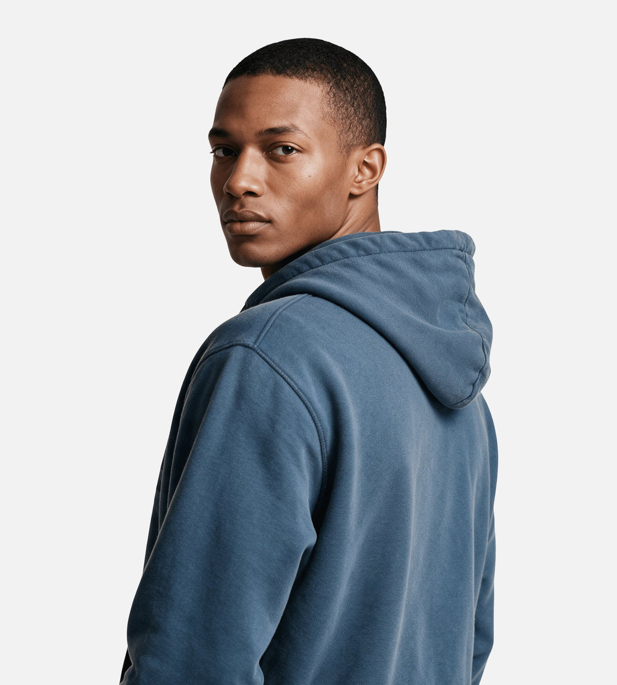 Arte Antwerp Stencil Sunfade Zip Hoodie Navy