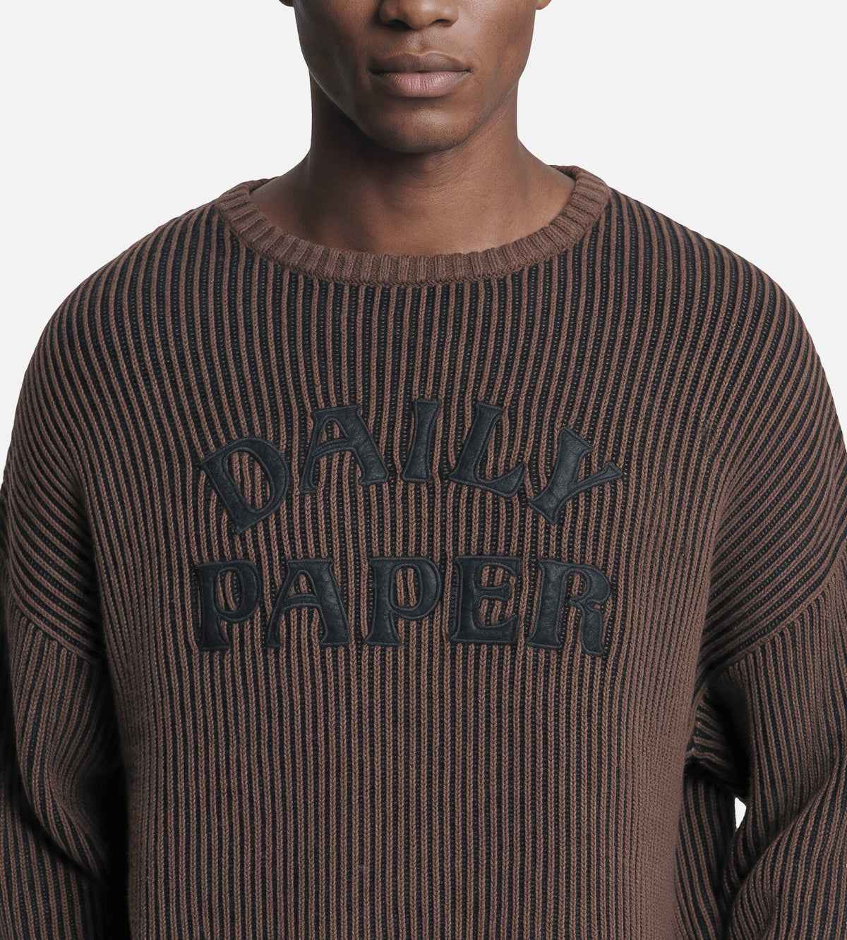 Daily Paper Dias Stacked Rib Knit Sweater Mole