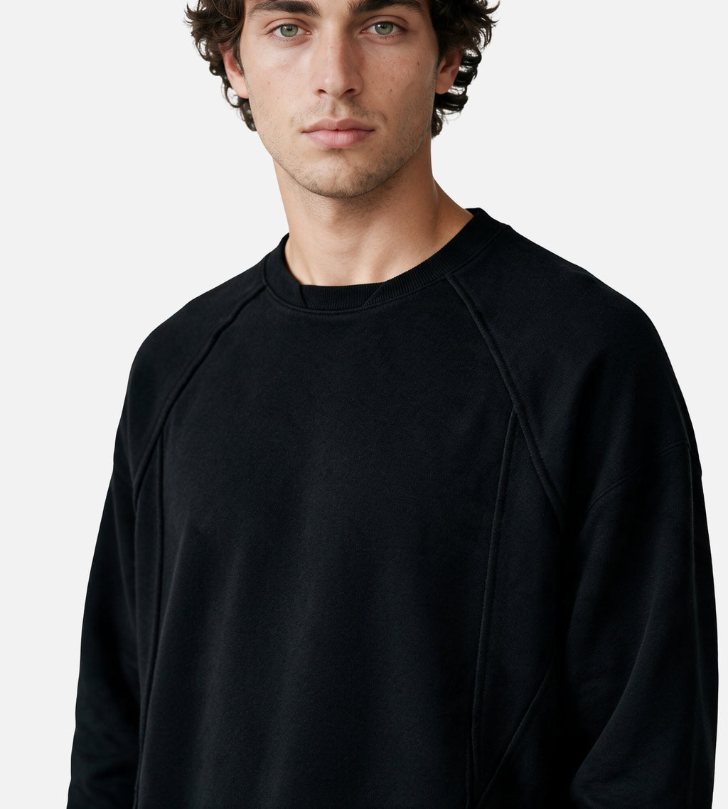 Observe Layered Crewneck Black