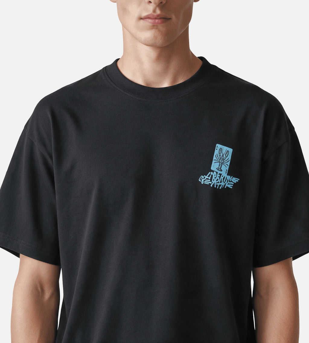 Libertine-Libertine Broke Poker Deck 3515 Tee Charcoal