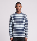 Arte Antwerp Sunfade Striped Longsleeve Navy Light Blue