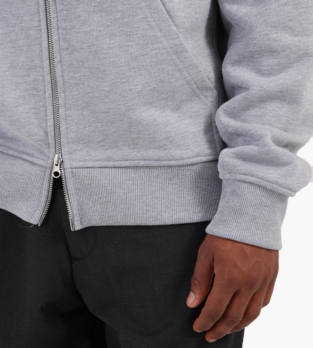 Baskèts Botanical Zip Hoodie Ash Grey