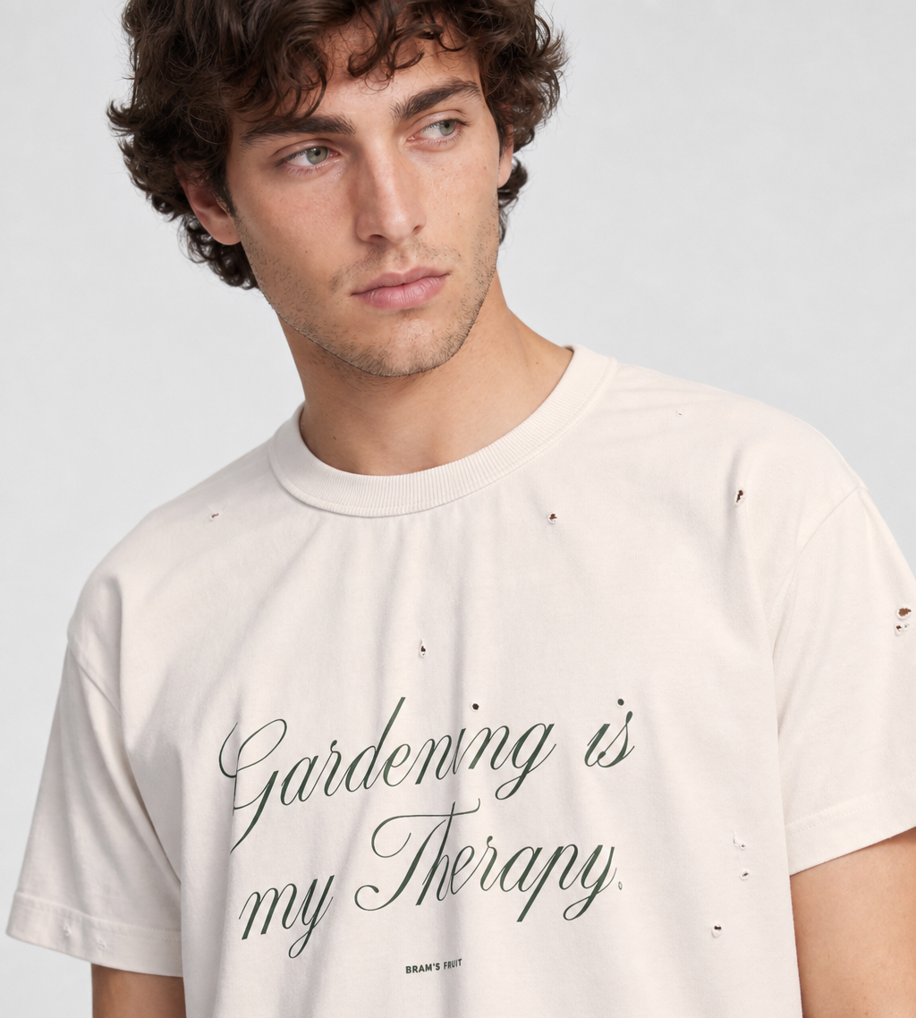 Bram's Fruit Distressed Quote T-shirt White